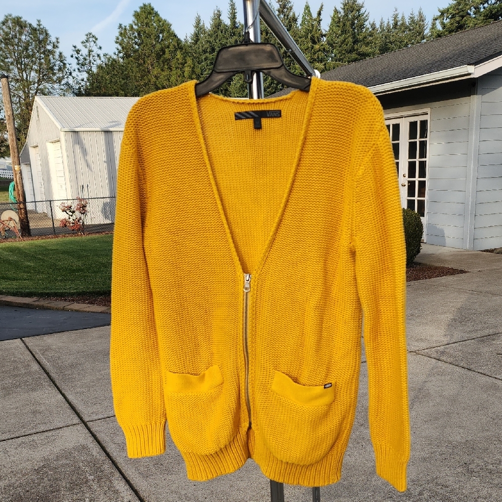 Vintage Vans Cable Knit Half Zip Sweater